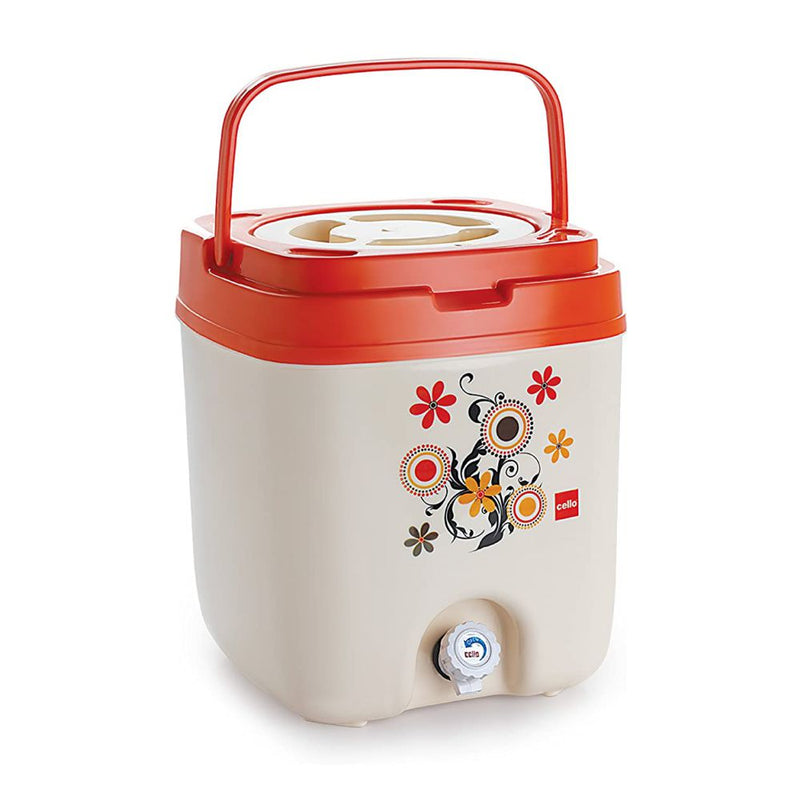 Cello Cool Trac Plastic Insulated Water Jug - Red - 20 Litre - 13
