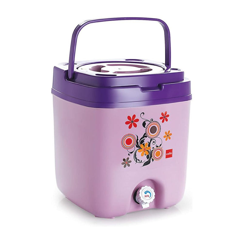 Cello Cool Trac Plastic Insulated Water Jug - Violet - 15 Litre - 18