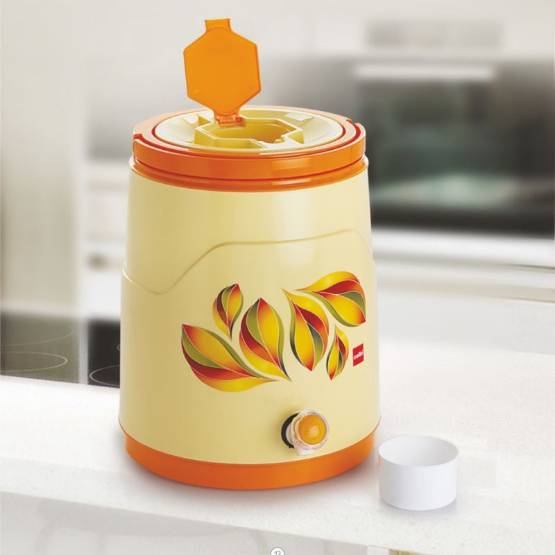 Cello Fountain Plastic Insulated Water Jug - Orange - 4