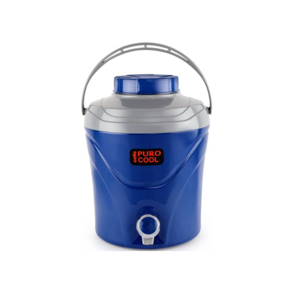 Cello Puro Cool Plastic Insulated Water Jug - Blue - 6 Litre - 7