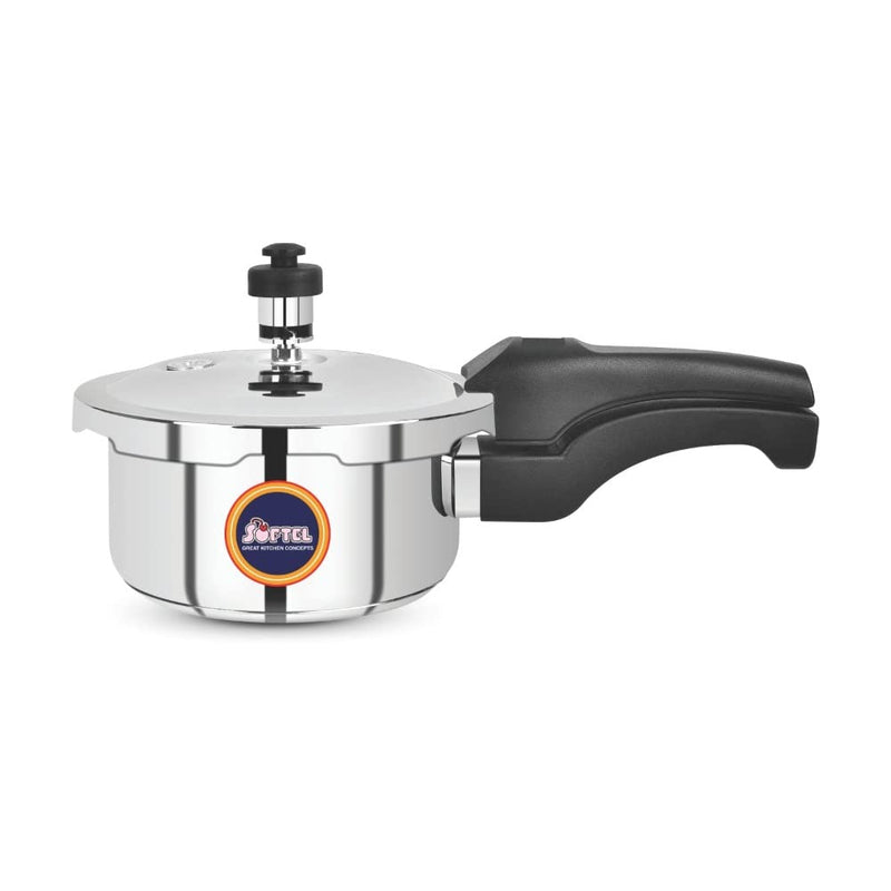 COMBO2024 - Softel Stainless Steel Little Prince 1 Litre Pressure Cooker +  Milton Pearl Junior Insulated Casserole Set | Set of 4 Pcs - 1