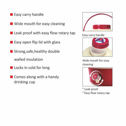 Cello Travel Star Plastic Insulated Water Jug