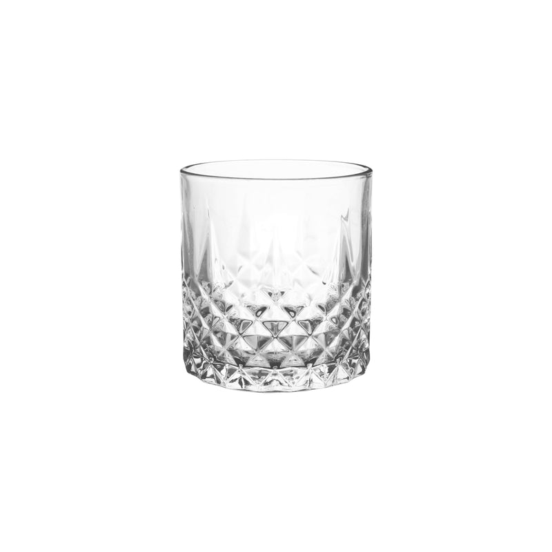 Treo Cairn Whiskey Glass Tumbler 340 ML | Transparent | Set of 6 Pcs on www.rasoishop.com