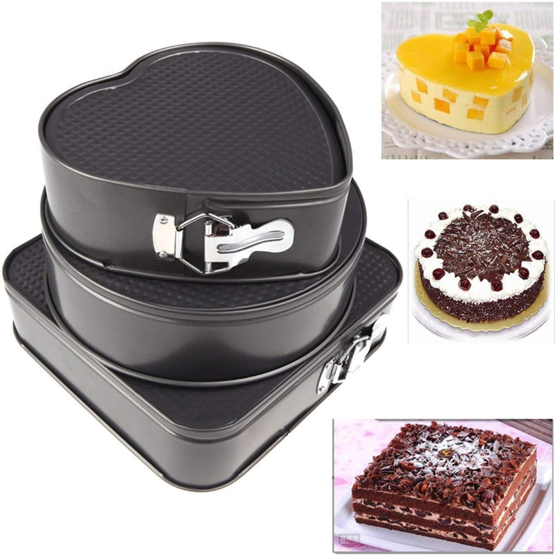 Metal Cake Mould Pan Set with Detachable base - 4