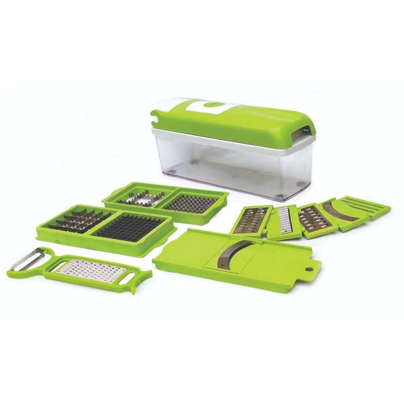 Nicer Dicer Plastic Manual 13 In 1 Vegetable and Fruit Chopper with Stainless Steel Blades - 2