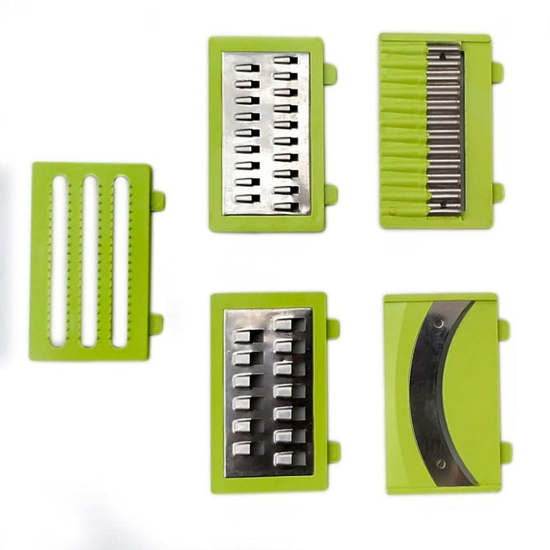 Nicer Dicer Plastic Manual 13 In 1 Vegetable and Fruit Chopper with Stainless Steel Blades - 2