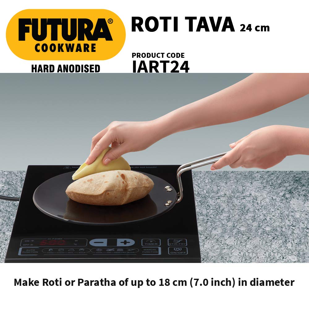 Hawkins Futura Hard Anodised 24 cm Roti Tawa - 5