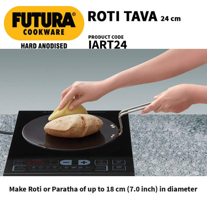 Hawkins Futura Hard Anodised 24 cm Roti Tawa - 5