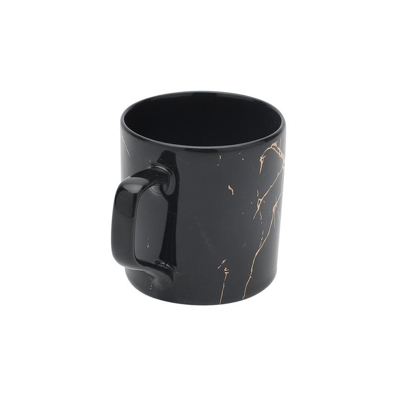 Clay Craft Marble Monochrome 220 ML Black Gold Coffee & Tea Mugs - 5