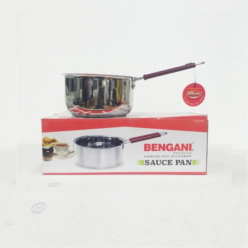Bengani Stainless Steel 20 Gauge Induction Bottom Saucepan - 3