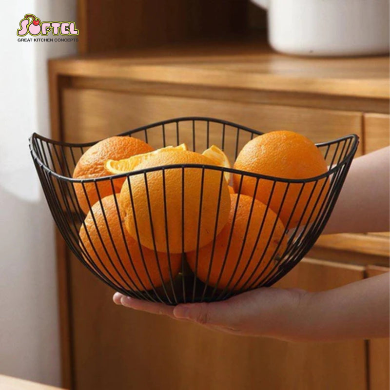 Softel Metal Wave Fruit Basket - 4