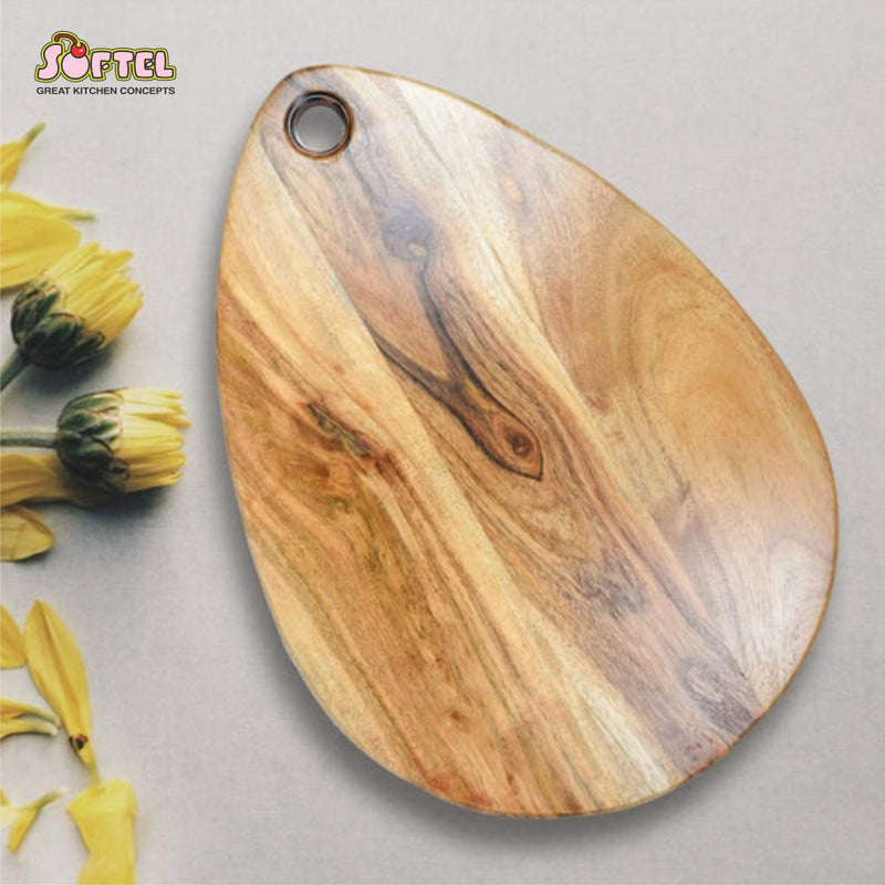 Rasoishop Wooden Handcrafted Droplet Chopping Board/Cheese Platter - BB0186 - 4