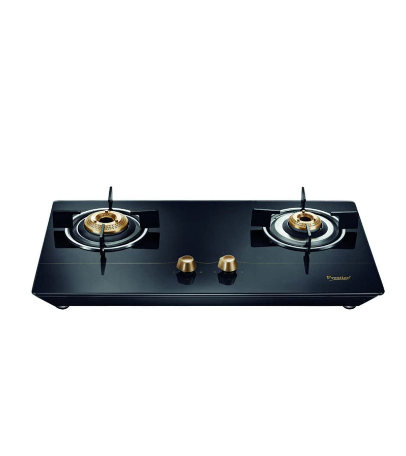 Prestige Euro Glass Top 2 Burners Gas Stove With Toughened Glass Top - 40365 - 1