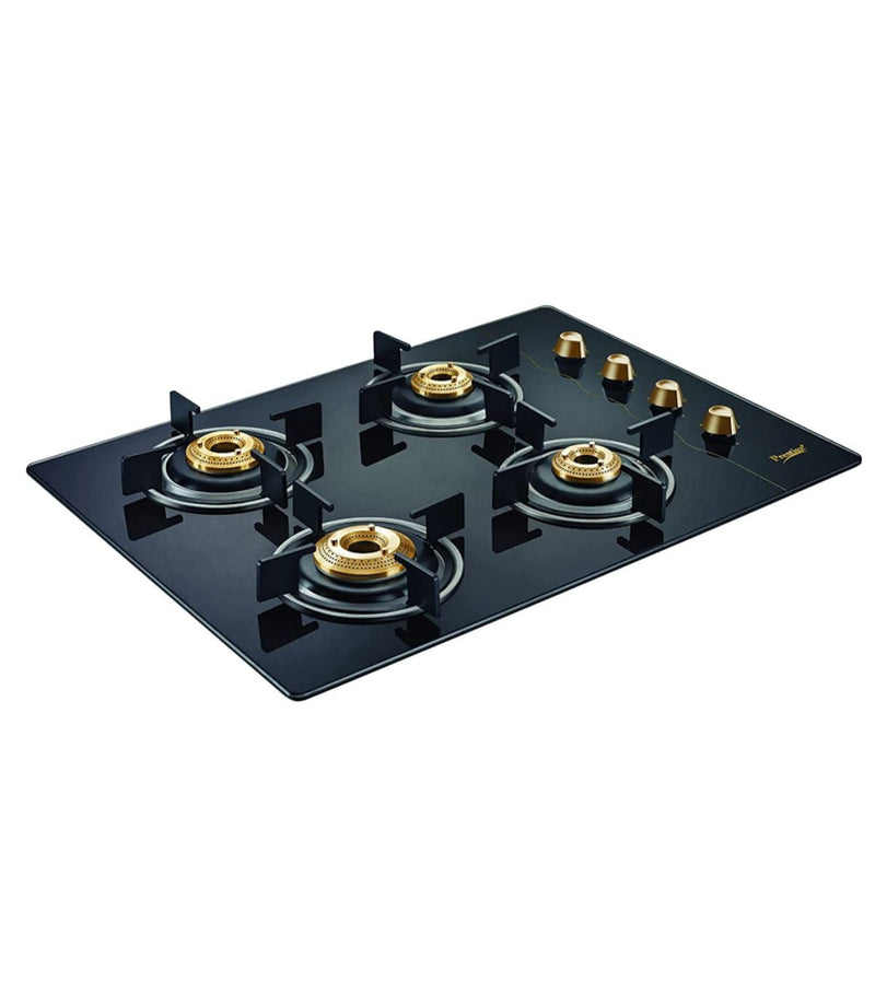 Prestige Euro Glass Top 4 Burners Gas Stove With Toughened Glass Top - 40367 - 1