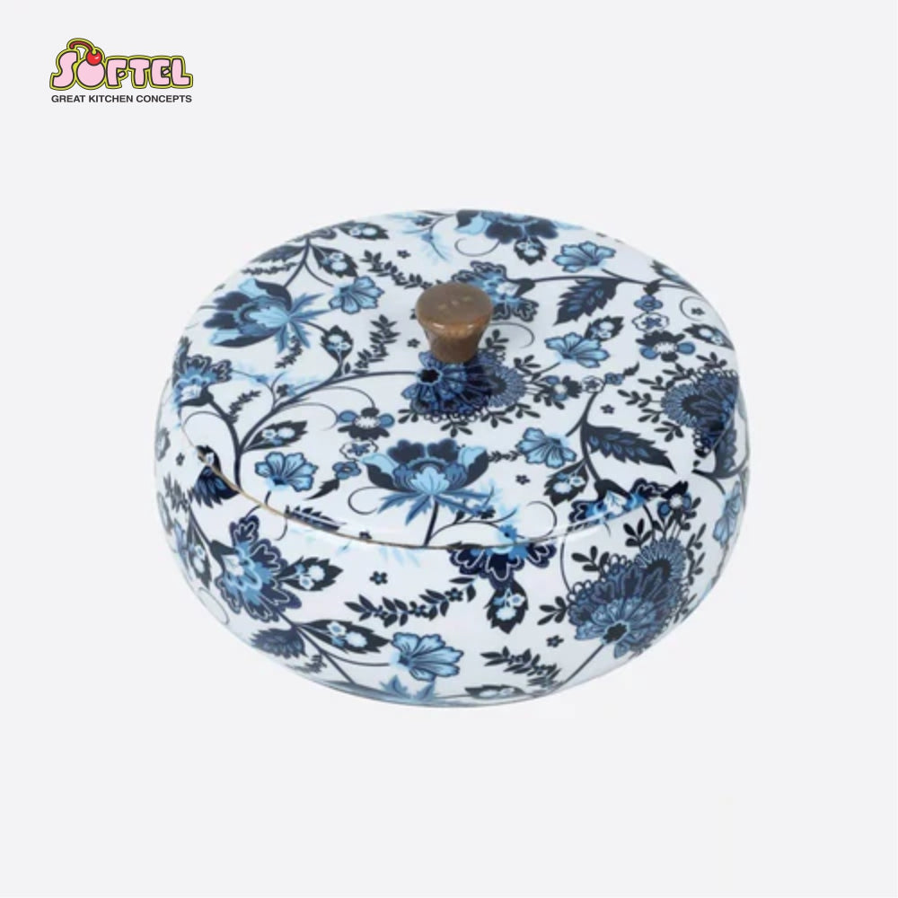 Softel Handcrafted Wooden Casserole | Roti Box | Round Roti Dabba with ...