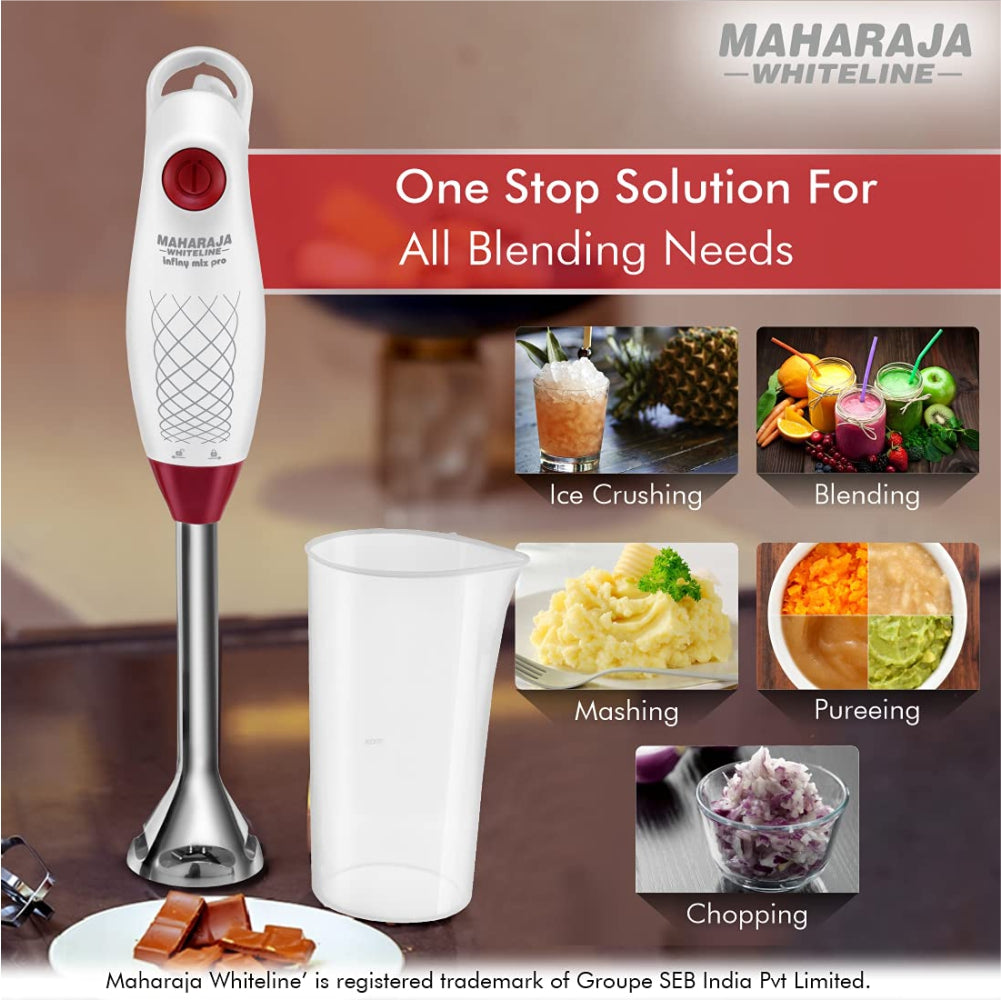 Maharaja Whiteline Infiny Mix Pro 175 Watt Hand Blender - 7