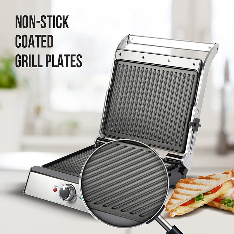 Havells Toastino 2000-Watt Stainless Steel 4 Slice Press Grill Sandwich Maker (Black)