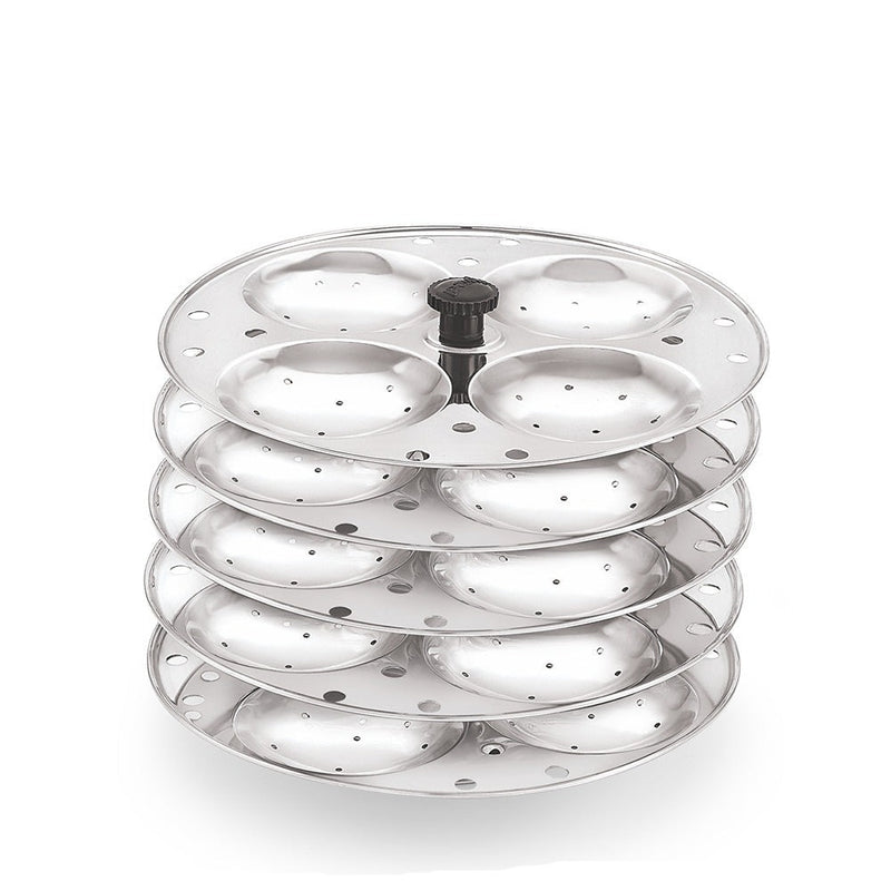 Edli Stand Komal Stainless Steel Idli Stand | Prestige Type | Silver