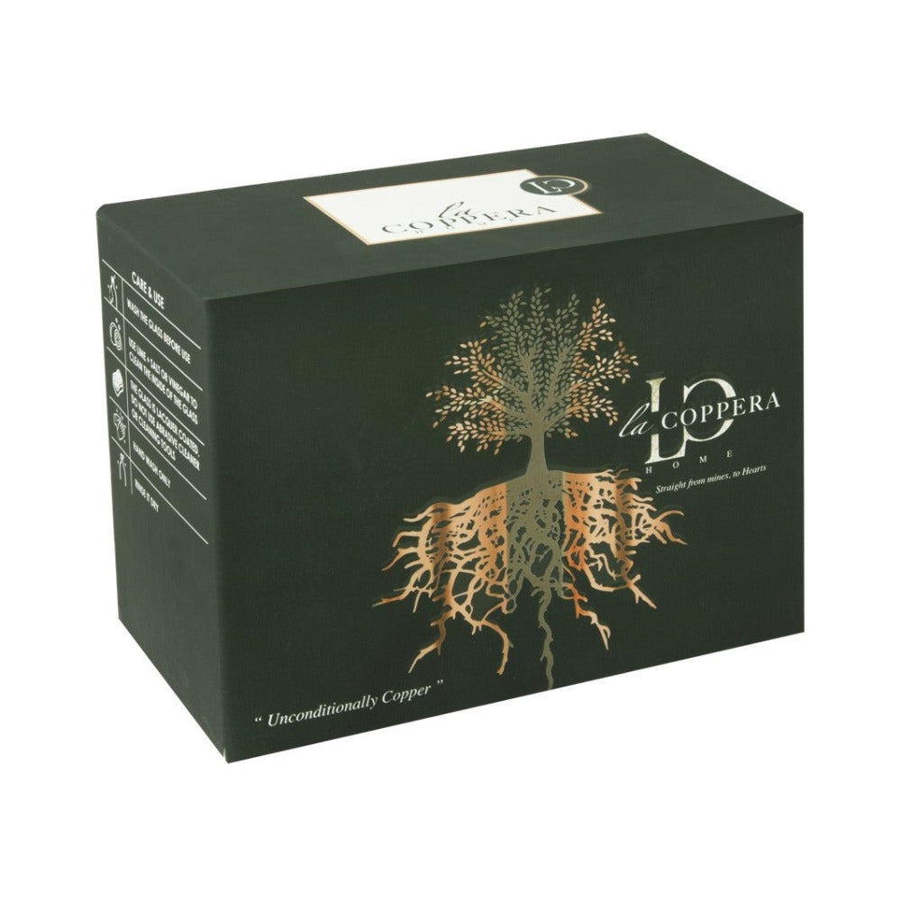 Lacoppera Copper Amrapali Tint Supreme 250 ML Glass Set - LH-4005-M1-4