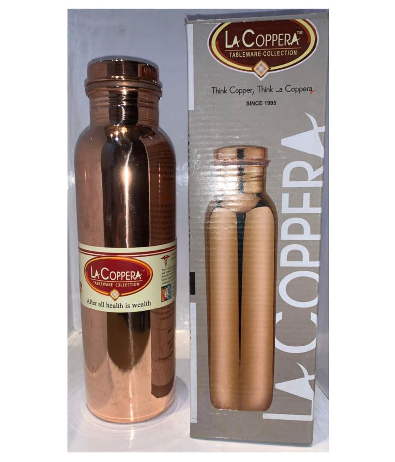 LaCoppera Pure Copper Bottle - Capacity 900 ML
