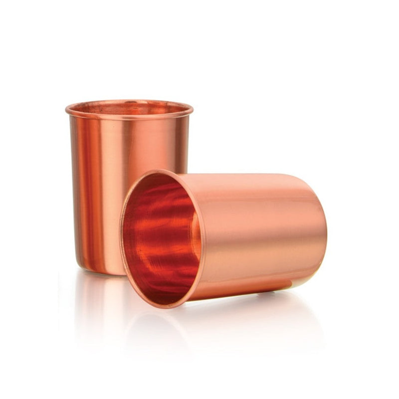 LaCoppera Amrapali 250 ML Plain Copper Water Glass - 3