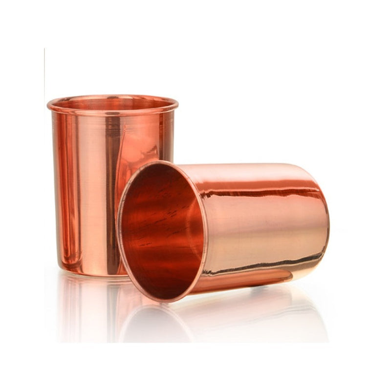 LaCoppera Amrapali 250 ML Plain Copper Water Glass - 2