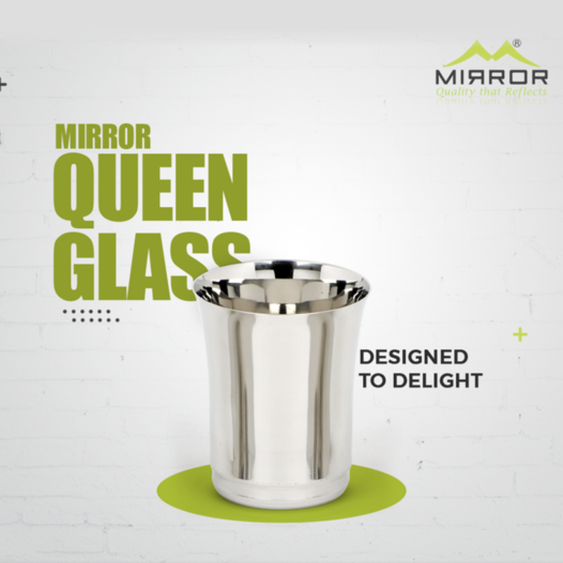 Mirror Queen Stainless Steel Glass Set - MIR0009 - 3
