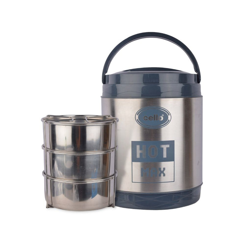 Cello Stainless Steel Insulated Hot Max Lunch Box - 6