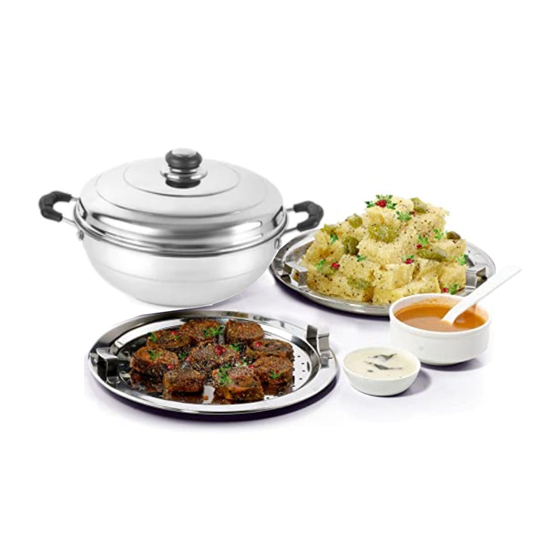 Softel Stainless Steel Multi Kadai, Induction Base with 6 Plates - 4