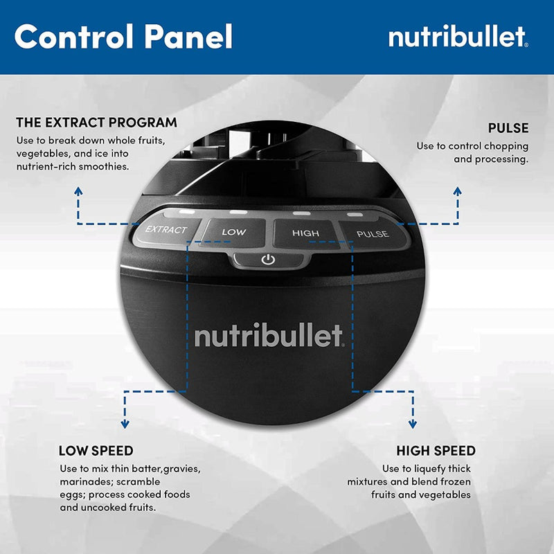 NutriBullet Blender Combo 1000 Watt Blender/Mixer/ Smoothie Maker | Dark Grey-3