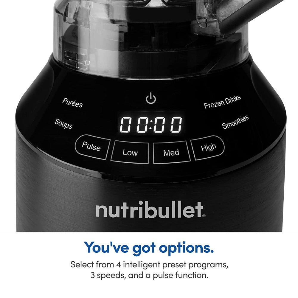 Nutribullet Professional 1500 Watts Smart Touch Blender Combo Black