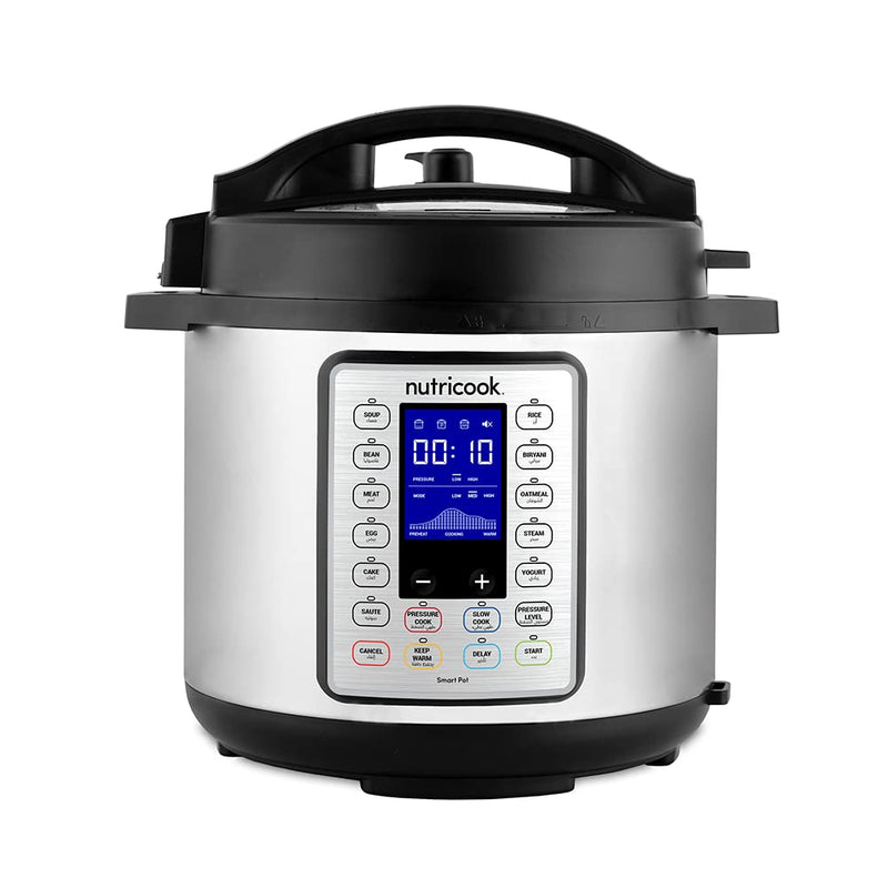 Nutricook Smart Pot Prime 6 Liter 1000 Watts - 10 In 1 Instant Programmable Electric Pressure Cooker - 1