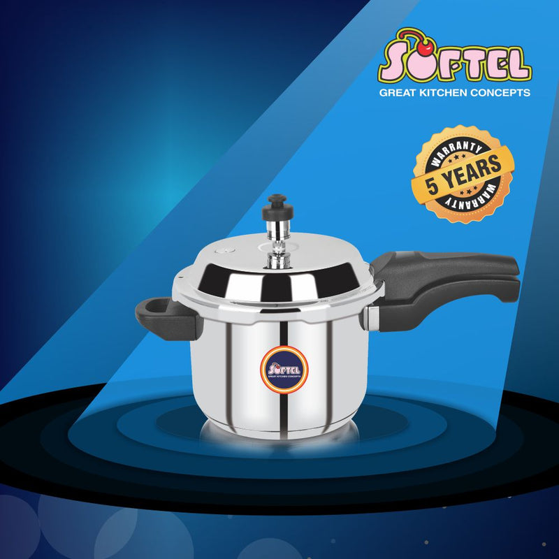 Softel Stainless Steel Pressure Cooker - 5 Litre - 7