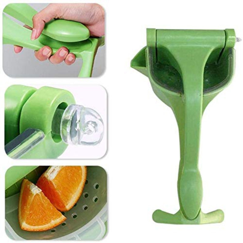 Compact Hand Press Plastic Fruit Juicer - 5