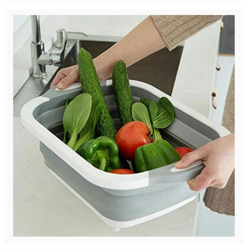 Multifunctional Silicon Kitchen Foldable Chopping Board - 3