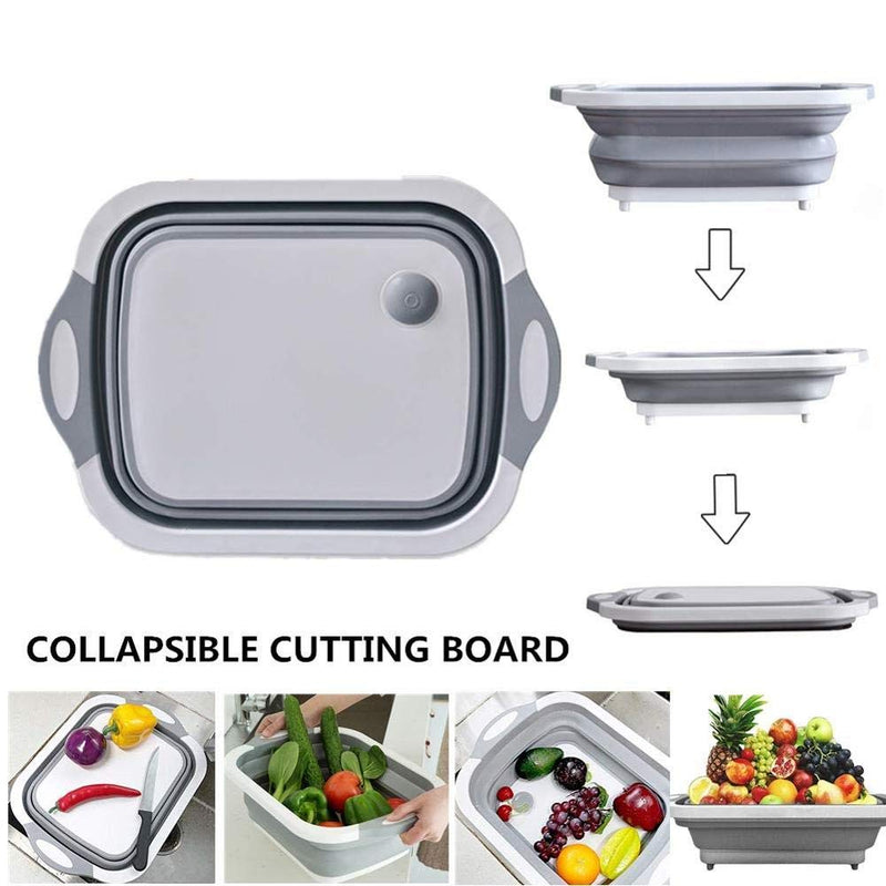 Multifunctional Silicon Kitchen Foldable Chopping Board - 7