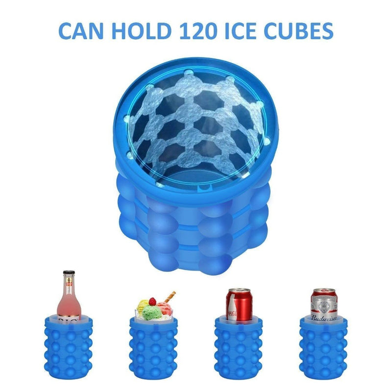 Silicon Space Saving Ice Cube Mould - 8
