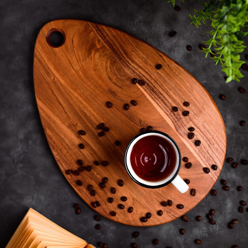 Rasoishop Wooden Handcrafted Droplet Chopping Board/Cheese Platter - BB0186 - 3