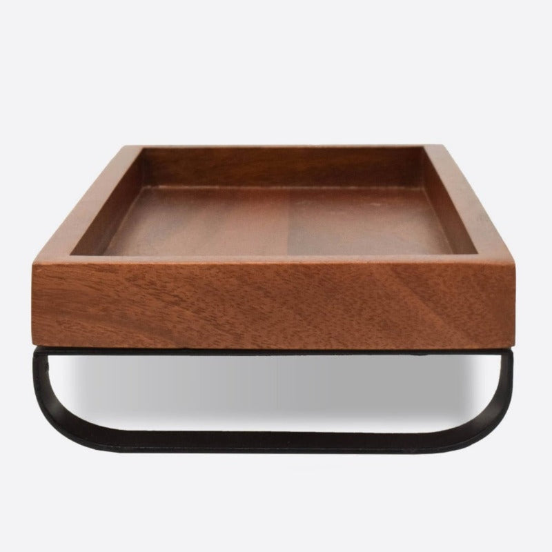 Softel Wooden Serving Tray with Metal Stand - RSBB0242L - 4