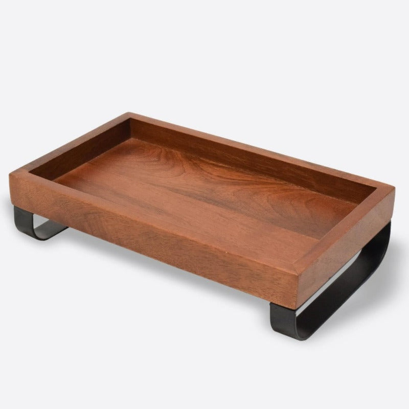 Softel Wooden Serving Tray with Metal Stand - RSBB0242L - 1