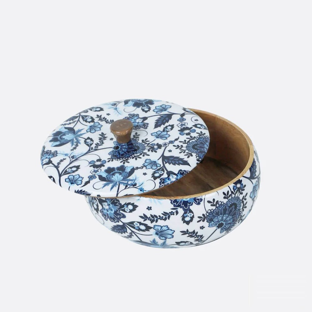 Softel Handcrafted Wooden Casserole | Roti Box | Round Roti Dabba with ...