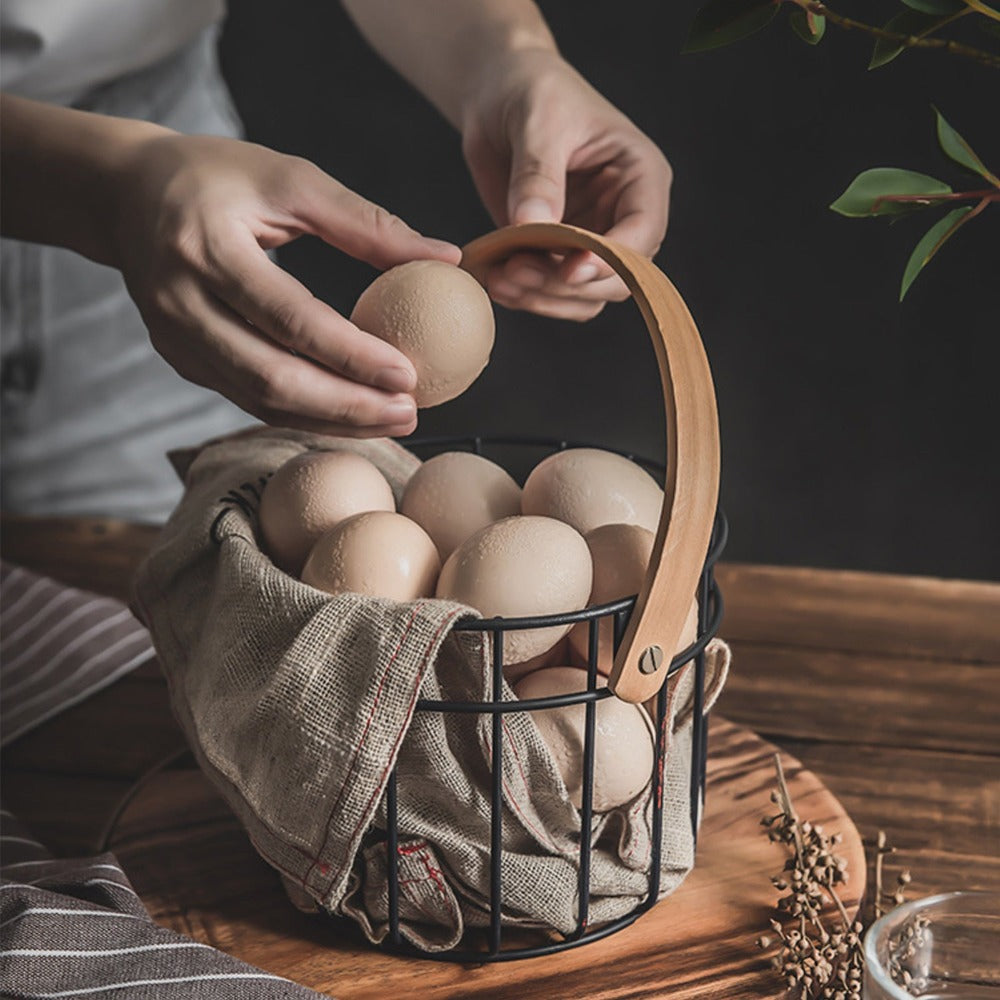 Softel Metal Hold Me Tight Handy Multipurpose Basket with Vegan Handle - 3