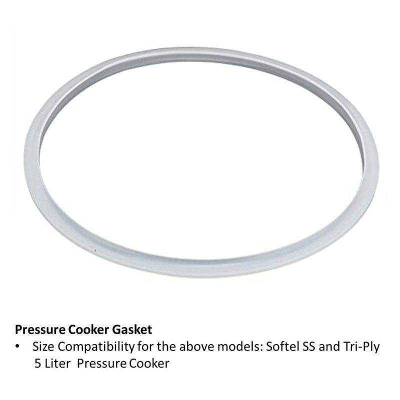 Softel Silicon Gasket for SS and Tri-Ply 5 Litre Pressure Cooker Models - 4