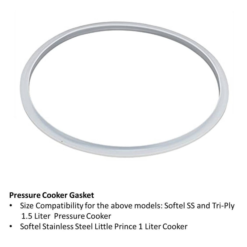 Softel Silicon Gasket for SS and Tri-Ply 1.5 Litre and 1 Litre Pressure Cooker Models - 2