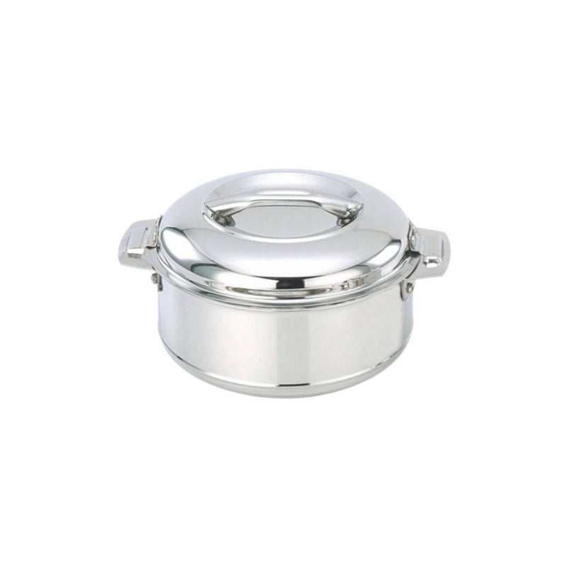 Softel Stainless Steel Double Wall Insulated Serving Hot Pot Casserole with Steel Lid - 3