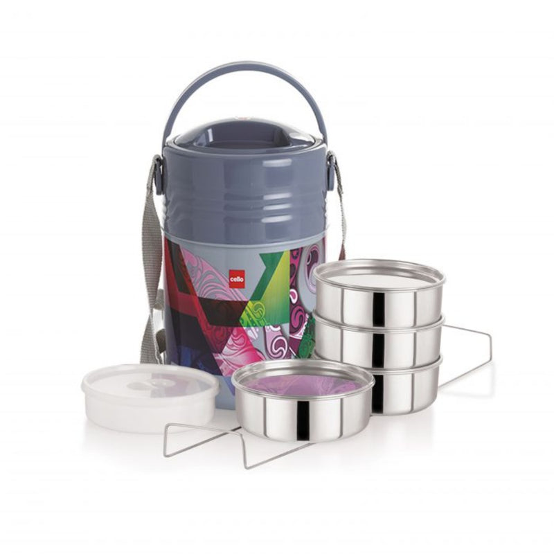 Cello Meal Kit 355 ML Stainless Steel Lunch Box - 2