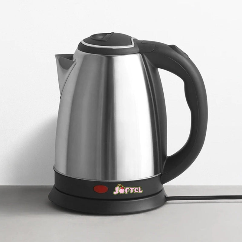 Softel Electric Kettle -Stainless Steel Body, 2 litres boiler for Water, Instant noodles, Soup etc