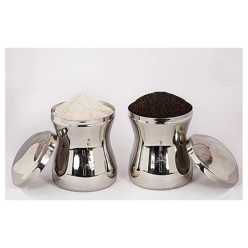 Mirror Stainless Steel 900 ML Tea - Coffee & Sugar Containers Set - MIR0012 - 5