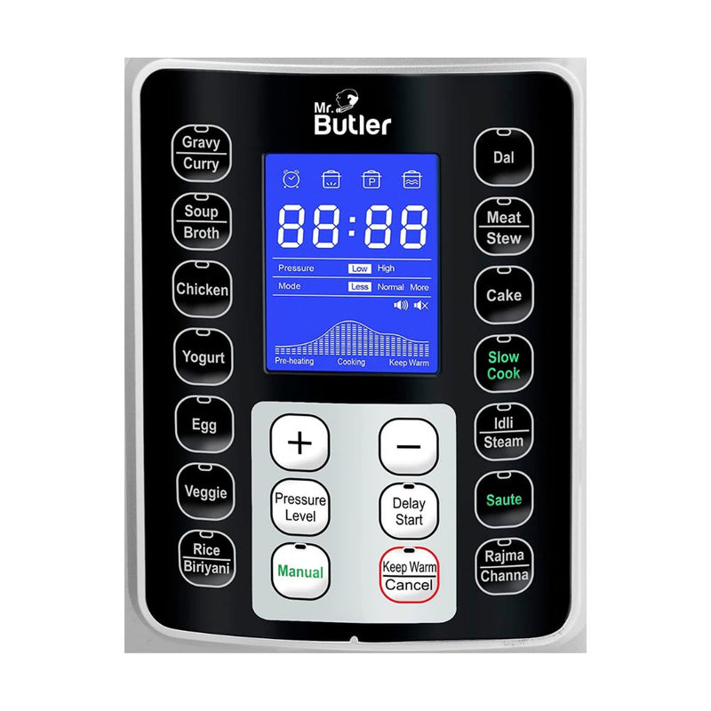 Mr. Butler RoboChef 6 Litre Instant Pot 9-In-1 Multi-Use Automatic Electric Pressure Cooker - 3
