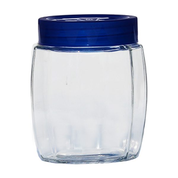 PantryMate Storage Jars with Blue Lids (1 KB600 jar of 600ml)